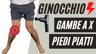 Pistola massaggio  Dolore al ginocchio Gambe a X Piede piatto valgo [upl. by Ahsienahs184]