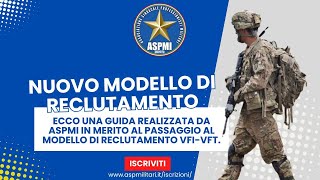 Il nuovo modello di reclutamento volontari dellEsercito spiegato da ASPMI [upl. by Dominy741]