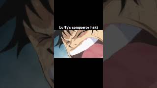 luffy use conquerors haki for the first time onepiece luffy anime [upl. by Fayre]