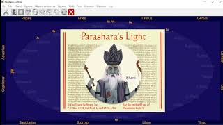 How to Use Parashara light tutorial in hindi Part1 II PL9  Astrology II Basic [upl. by Shreeves]