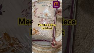 Bedsheet with cushions🛍️ bedsheets viralvideo meeshohaul meeshofinds MrsChoudhary91 [upl. by Nosreve423]