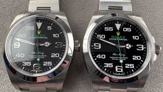 Rolex vs Rolex Air King New vs Old Shootout and Review Reference 126900 vs 116900 [upl. by Yffub]