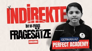 Learn German  Indirekte Fragesätze im Wfrage  German for beginners  A2 [upl. by Ecinahs]