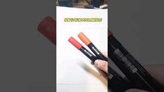 How To BLEND Posca Markers art posca drawing shorts [upl. by Annuhsal]