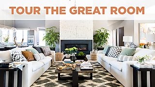 Tour the Great Room  HGTV Smart Home 2017  HGTV [upl. by Alpert998]