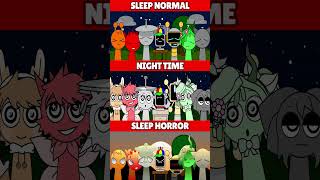 Incredibox Sprunki Sleep Normal VS Night Time VS Sleep Horror MIX VERSION [upl. by Luwana]