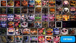 ALL JUMPSCARES SIMULATOR  Ultimate Custom Night Complete [upl. by Honor932]