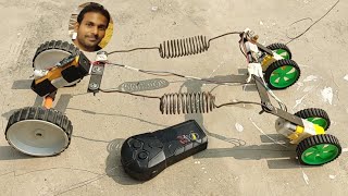 Diy powerfull home made hunter gadi  Remote control toys hunter gadi banane ka tarika [upl. by Carmella]