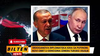 ERDOGANOVA DIPLOMATSKA IGRA SA PUTINOM NOVI OBRT U ODNOSIMA IZMEĐU TURSKE I RUSIJE [upl. by Akirre]