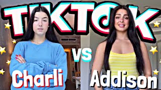 Addison Rae VS Charli Damelio Tiktok Compilation  Tiktok dances 2020 [upl. by Akiras33]