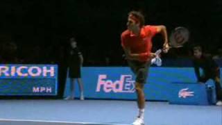 R Federer  Serve Analysis [upl. by Odidnac]