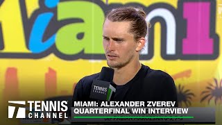 Alexander Zverev Reaches His Fourth Miami Semifinal After Win Over Marozsan  Miami QF [upl. by Lorenz]