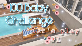 100 Baby challenge  Sims Freeplay 01 [upl. by Mahmud]