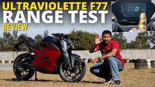 Ultraviolette F77 Recon Range Test ⚡ Review in Hindi [upl. by Ylrebmek]