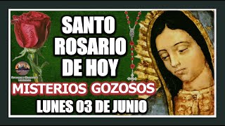 SANTO ROSARIO DE HOY A LA VIRGEN DE GUADALUPE  MISTERIOS GOZOSOS LUNES 03 DE JUNIO DE 2024 [upl. by Relyat]