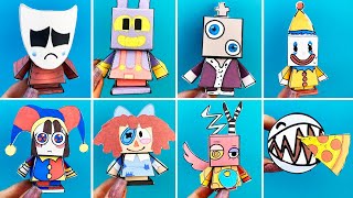 I Made ALL characters THE AMAZING DIGITAL CIRCUS out of cardboard  How To Make Toys Cool Crafts [upl. by Picker948]