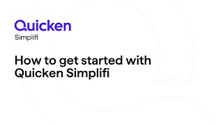 Quicken Simplifi  How to get started with Quicken Simplifi [upl. by D'Arcy]