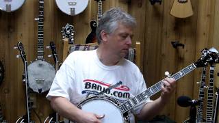 Banjocom video demo of a new Stelling Swallowtail 5 String Banjo [upl. by Maribel698]