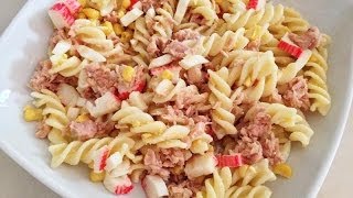 Receta de Ensalada de Pasta con Vegetales [upl. by Bruner266]