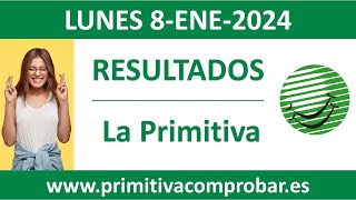 Resultado del sorteo La Primitiva del lunes 8 de enero de 2024 [upl. by Akemal]