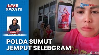 Selebgram Ratu Entok Ngamuk saat Dijemput Paksa Polda Sumut atas Kasus Penistaan Agama [upl. by Nathanil737]