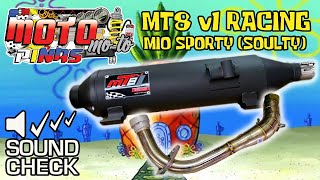 MT8 RACING PIPE V1  SOUNDCHECK  MIO SPORTY [upl. by Petit]