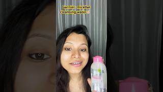 Garnier micelar water review✌🏼beautyytshortsshortsmakeupsubscribesubscribereviewbeautyhacks [upl. by Aanas]