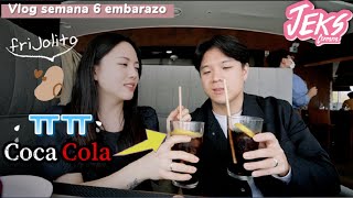 Mi primer embarazo a los 30 en Corea  Tomé coca sin querer  Semana 6 EMBARAZO  JEKS Coreana vlog [upl. by Lundt116]