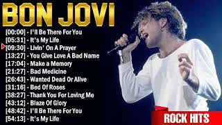 Bon Jovi Greatest Hits Full Album  Best Rock Songs Playlist Ever [upl. by Audwin567]