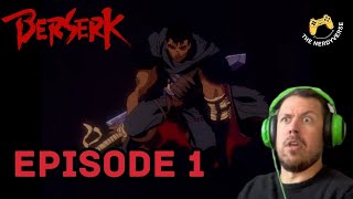 Berserk 1997 Episode 1 Reaction  THE BLACK SWORDSMAN [upl. by Loziram947]