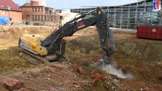 VOLVO EC700B HR amp EC360C HR Demolition  Abbruch Winnenden Germany 06032014 [upl. by Frederigo]