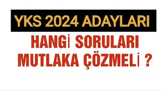 Bu soruları çözen YKS 2024 adayı avantajlı olacak ‼️ [upl. by Yesmar793]