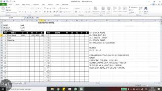 Cara membuat iventory Usaha Cafe Resto Hotel Coffee Shop dan Sebagainya [upl. by Giannini]