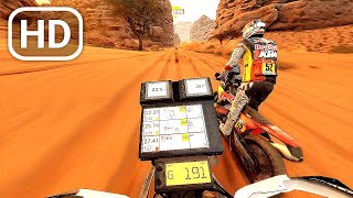 Dakar Desert Rally  Bike in First Person [upl. by Kletter]