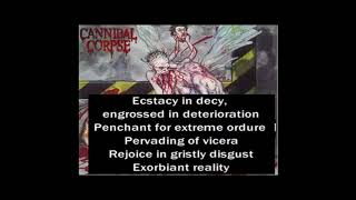 Cannibal Corpse Bloodthirst FULL ALBUM WITH LYRICS [upl. by Lord905]