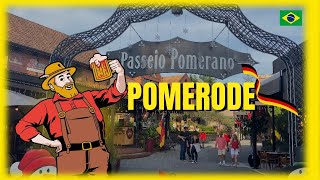 POMERODE  SC  Muita história cultura cerveja e a melhor gastronomia Alemã de todas [upl. by Eeralih]