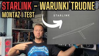 STARLINK  trudny montaż i test na totalnym odludziu [upl. by Arlana]