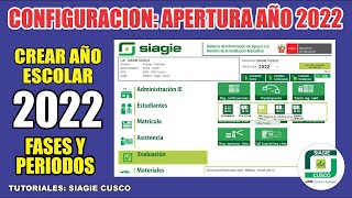 Siagie Cusco 2022  CONFIGURACION ADMINISTRATIVA DE APERTURA DEL AÑO ESCOLAR 2022 [upl. by Arihat]