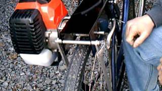 RoadBug Bicycle Engine Kit Motorized Bike  Drive Roller Change [upl. by Oloap]