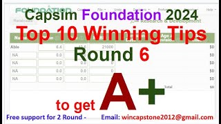 Capsim Foundation 2024 guide  Top 10 Winning Tips  Capsim Foundation Round 6  Part 1 RampD [upl. by Lednyc856]