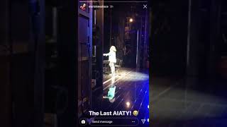 Dreamgirls London Last Show AIATY View from offstage Marisha Wallace Instagram Story [upl. by Maximo]