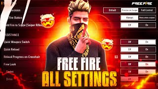 Control Setting Free Fire  Pro Player Setting Free Fire 2024  Free Fire Setting  Free Fire  FF [upl. by Halford]