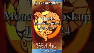 Widder GESUNDHEIT 🩺 Horoskop Juli 2024 [upl. by Eselehs]