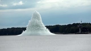 Giant WWII bomb explodes while being defused [upl. by Herminia144]