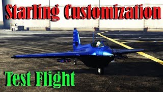 Gta 5 Online  Lf 22 Starling Bomber  Smuggler Run DLC  Customization And Test Flight [upl. by Belia]