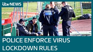 Police enforce UK Governments coronavirus lockdown rules  ITV News [upl. by Thurston47]