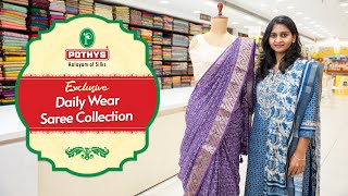 Exclusive Daily Wear Saree Collection at Pothys [upl. by Ariait]