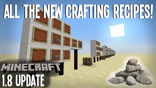 Crafting Recipes for all the NEW 18 Blocks  Snapshot 14w02c [upl. by Durand]