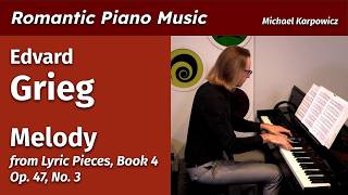 Grieg  Melody from Lyric Pieces Book 4 Op 47 No 3 [upl. by Bale]