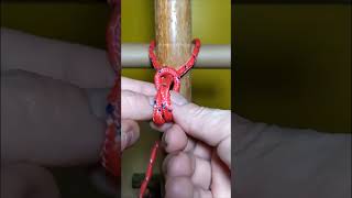 Come realizzare un nodo infallibile per fissare un palo diyhacks tools knot toolslifehacks diy [upl. by Ollayos]